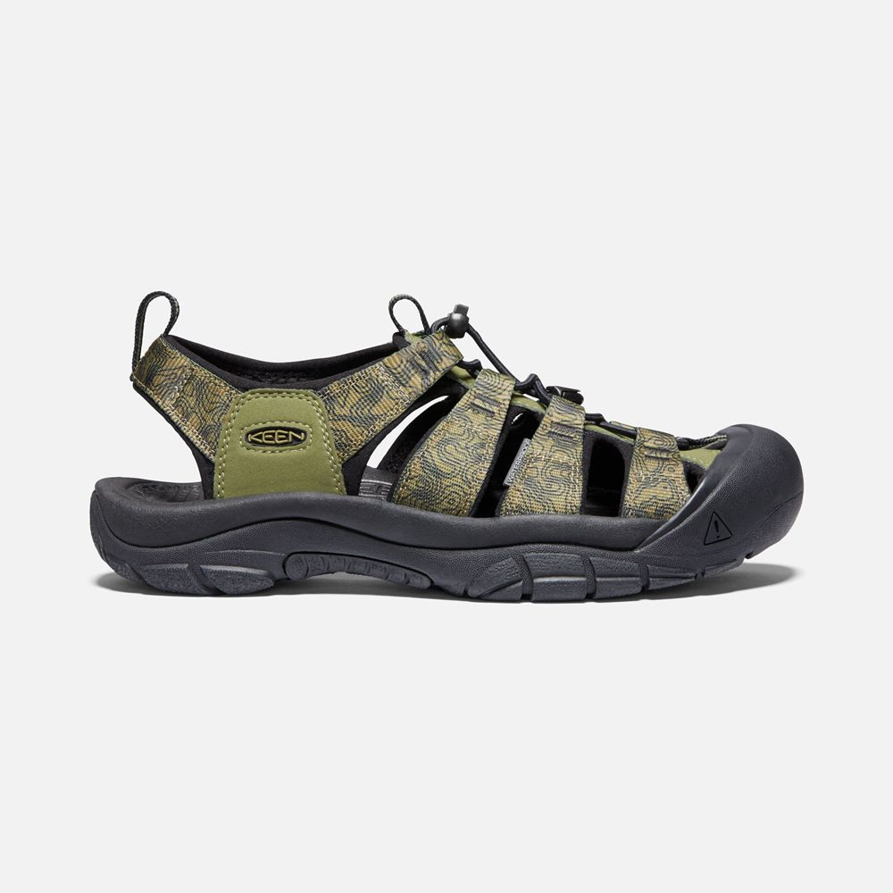 Keen Outdoor Sandalet Erkek Zeytin Yeşili/Siyah - Newport H2 - Türkiye ETBG56193